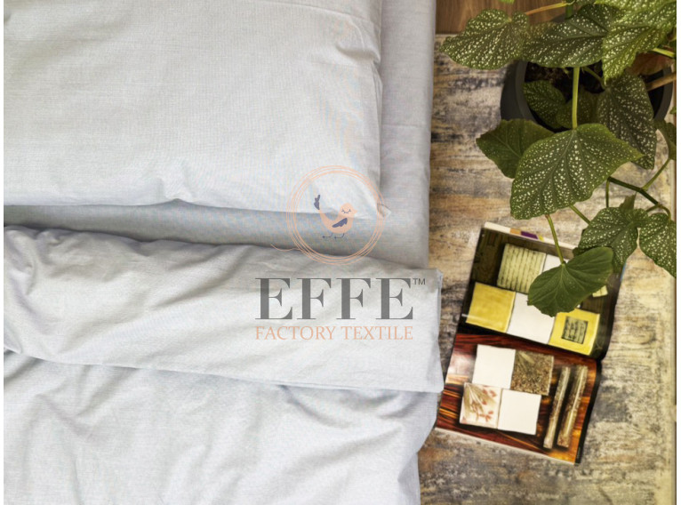 Постельное белье EFFE «Фактура Гладье (серый)» перкаль